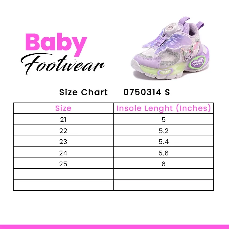 Purple Jogger Shoes for Baby 0750314 Strappy Flat Wedding Shoes