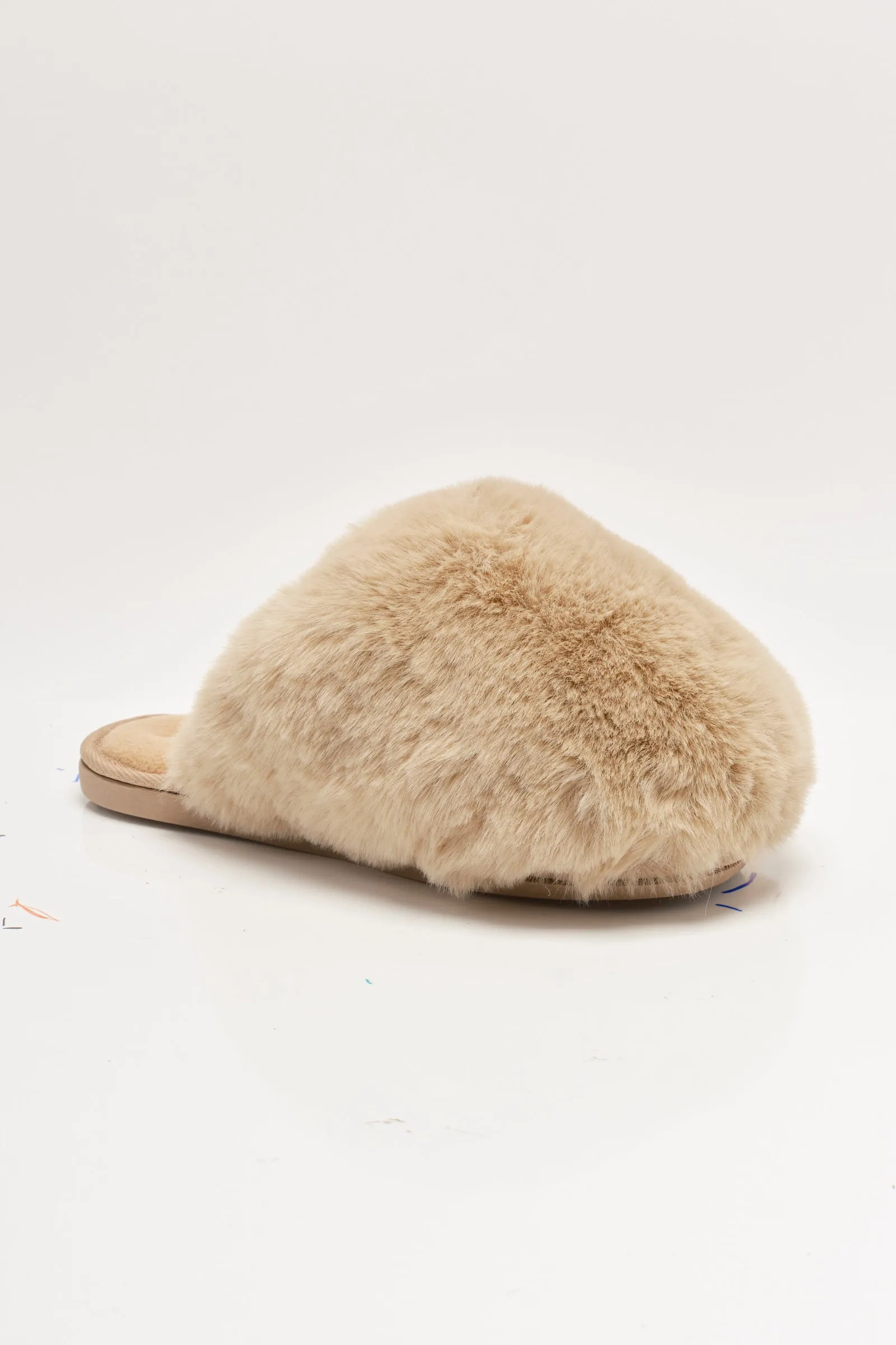 Free People Snowball Slipper in Taupe Turd Emoji Slippers