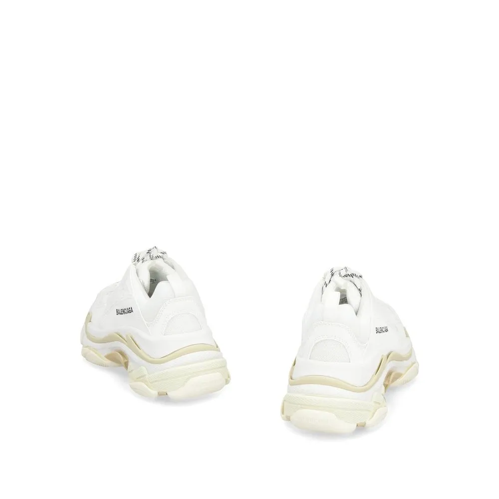 White On White Sneakers Balenciaga White Calfskin Chunky Sneakers