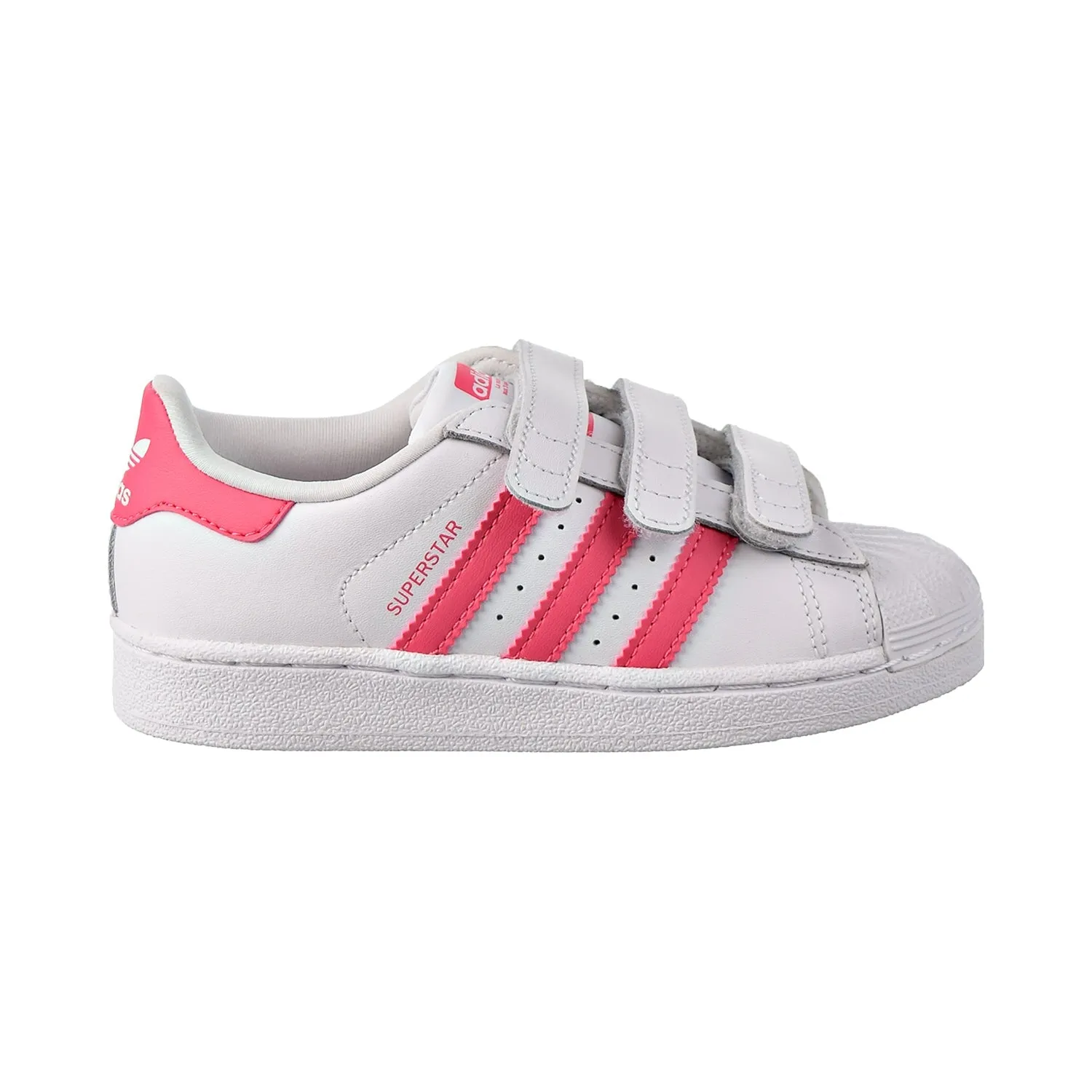 Sequins And Sneakers Adidas Superstar CF C Little Kids Shoes Footwear White/Real Pink/Real Pink