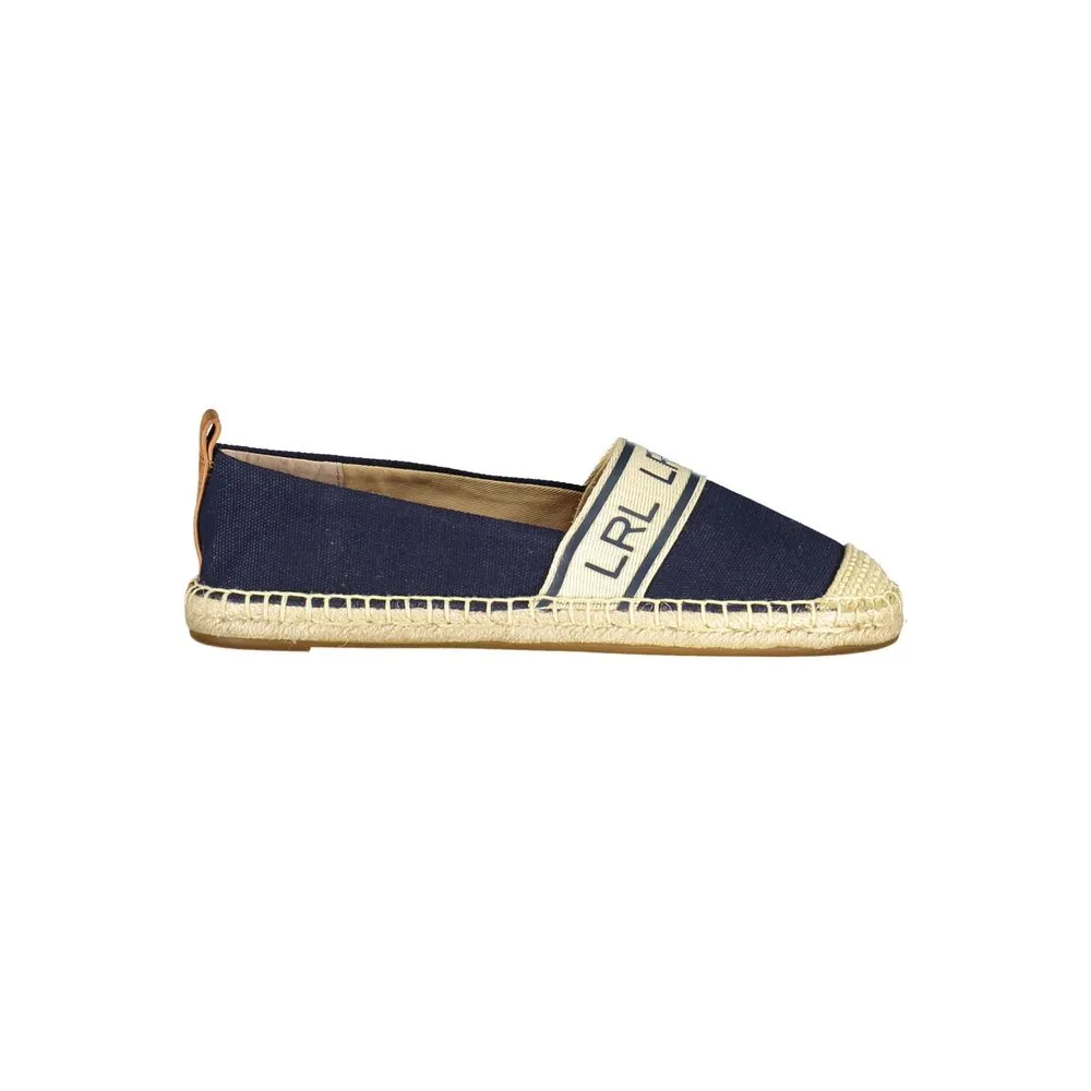 Stiletto Flat Shoes Ralph Lauren Blue Polyester Women Flat Shoe