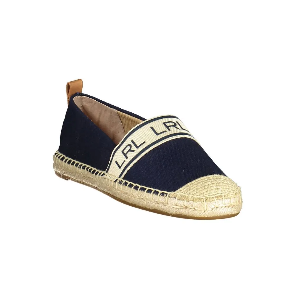 Flat Shoes Mesh Ralph Lauren Blue Polyester Women Flat Shoe