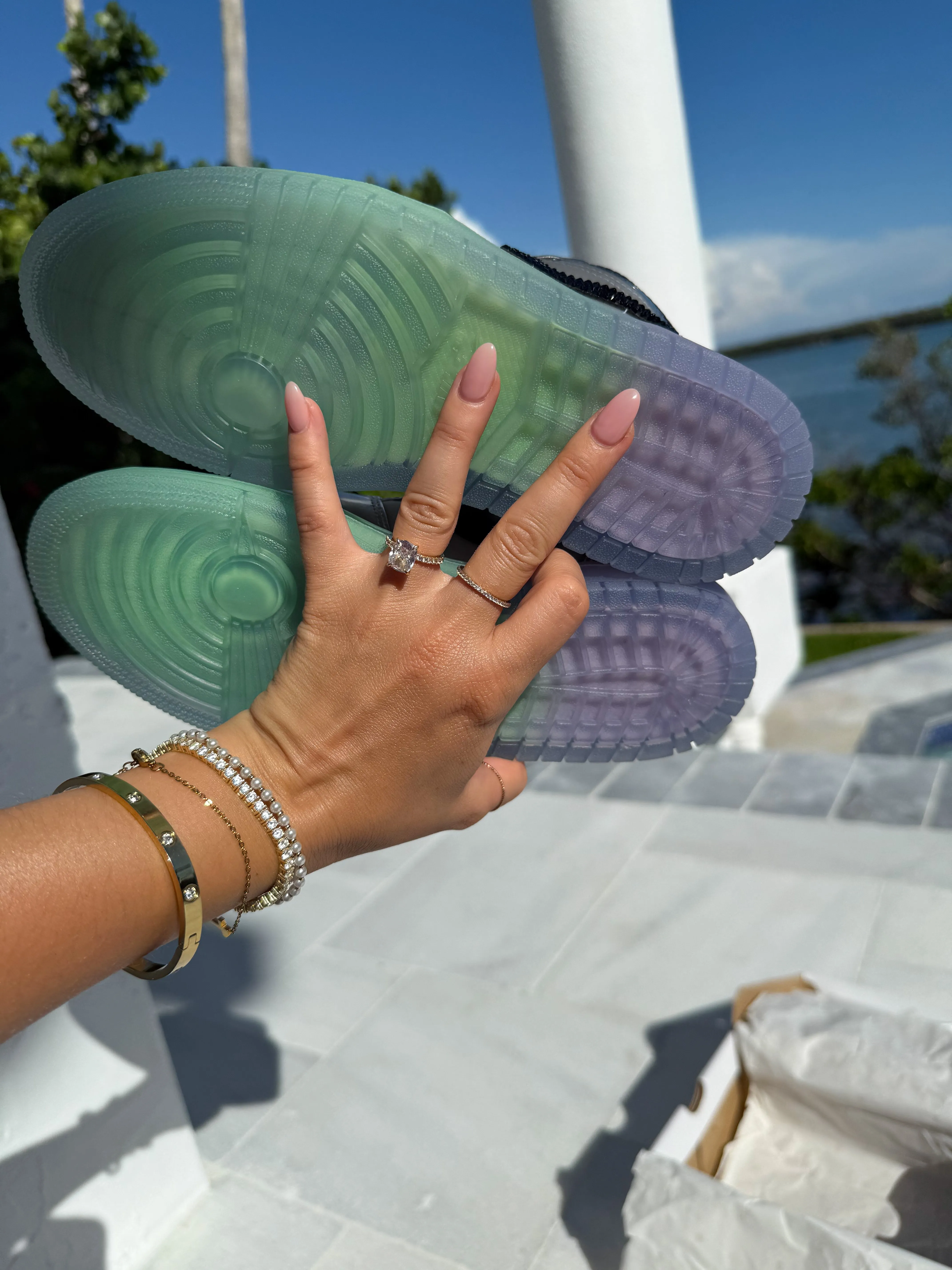 RARE Mermaid Swarovski Womens Air Jordan Retro 1 Low Shoes Adidas Mtb Bike Shoes