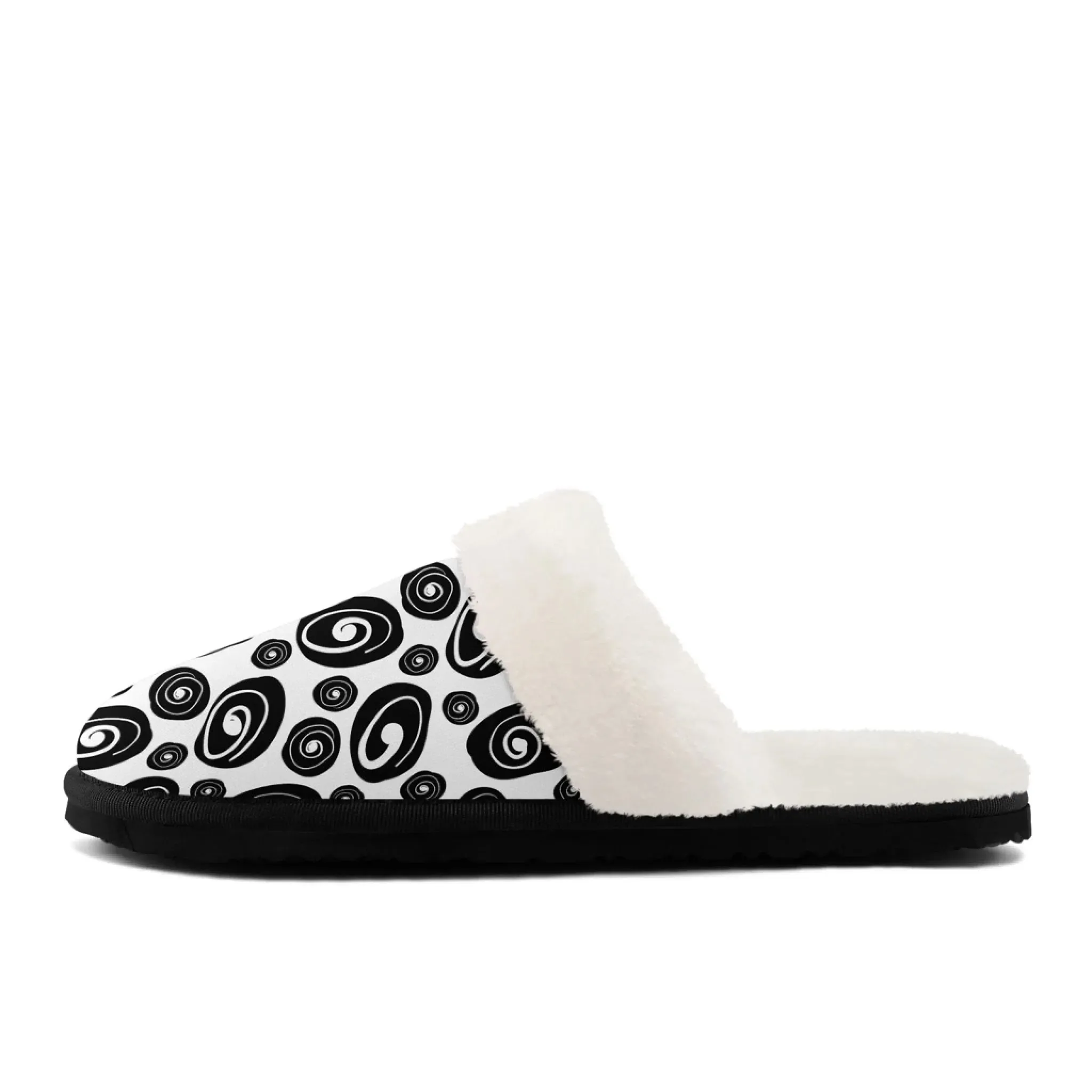 Slip Pickup Today Recovery Plush Slippers with Zen Swirl Print - Post-Yoga/Meditation Style FN089-25028172