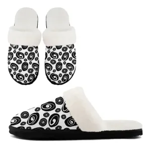 Recovery Plush Slippers with Zen Swirl Print - Post-Yoga/Meditation Style FN089-25028172 Low Heel Slides