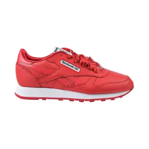 Kids' Grade School Clifton 9 Running Shoes Reebok Classic Leather Big Kids' Shoes Vector Red-Footwear White