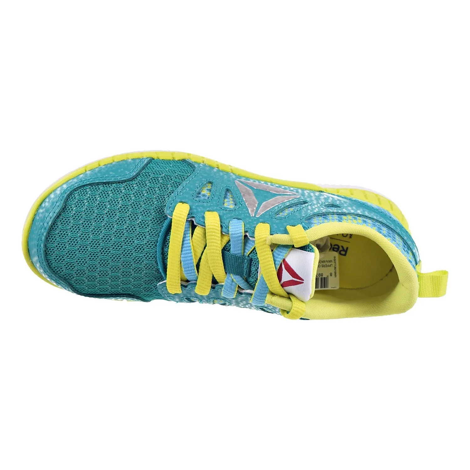 Voltaic Evo Running Shoe Reebok Zprint 3D MTL Little Kids (PS) Shoes Teal/Blue/Yellow/Silver