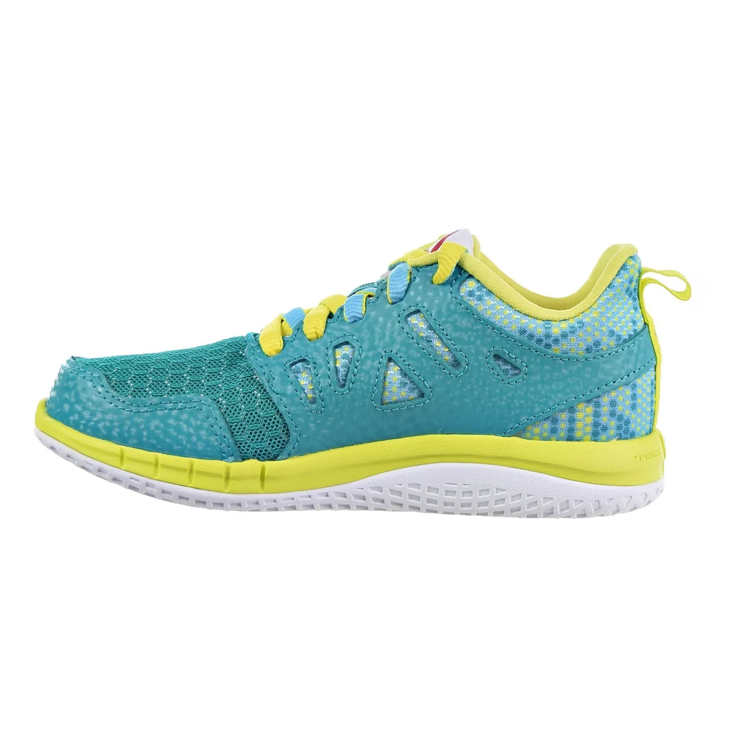 Reebok Zprint 3D MTL Little Kids (PS) Shoes Teal/Blue/Yellow/Silver Terrex Running Shoes