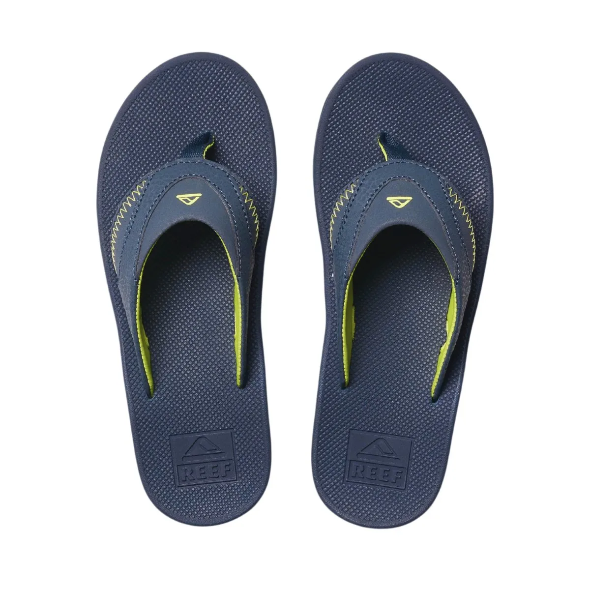 Reef Boyss Fanning Lime/Navy Waterproof Shoe Rack Outdoor