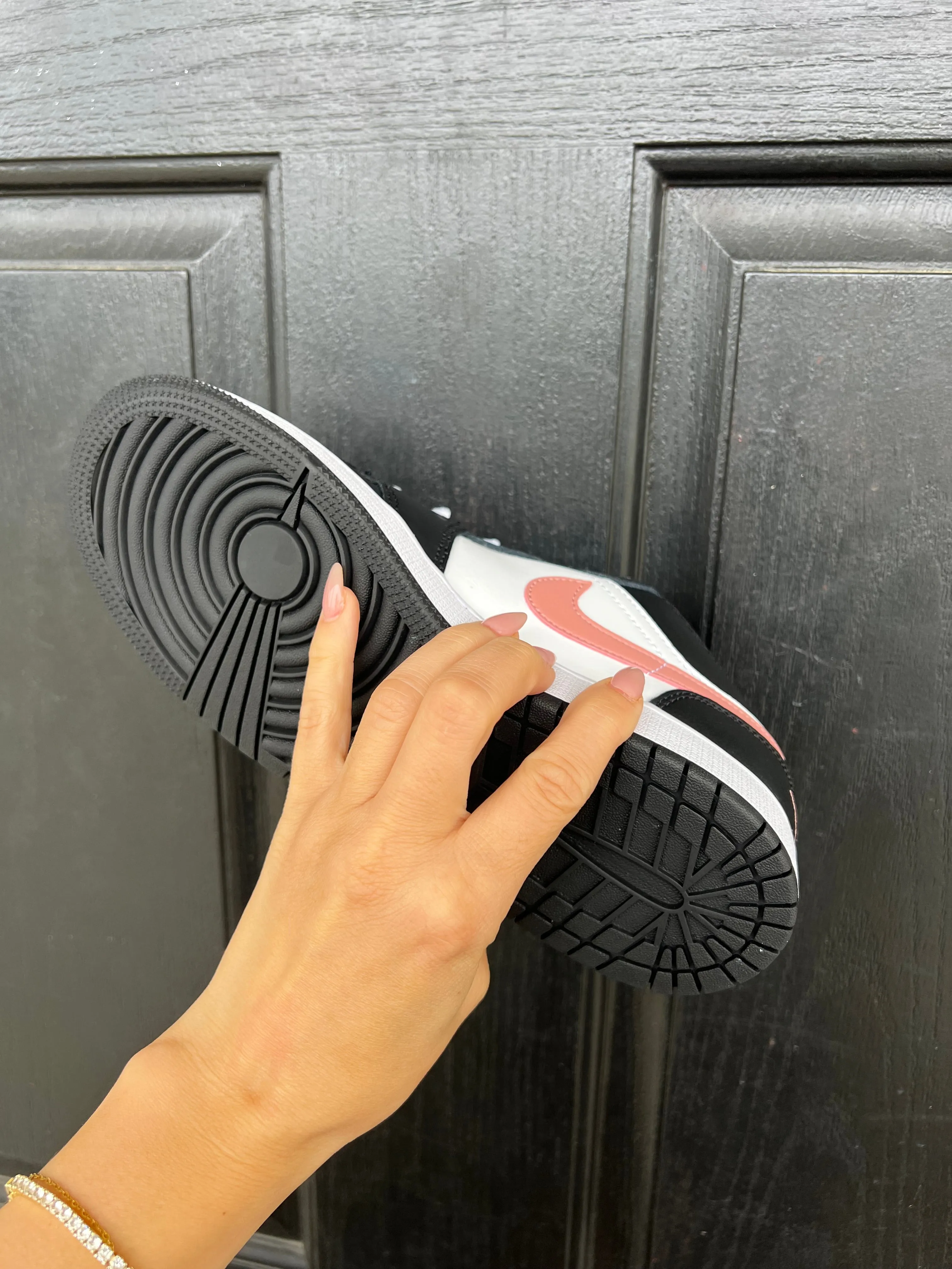 Black White Blush Swarovski Womens Air Jordan 1 Low Shoes Adidas Court Platform Skate Shoe