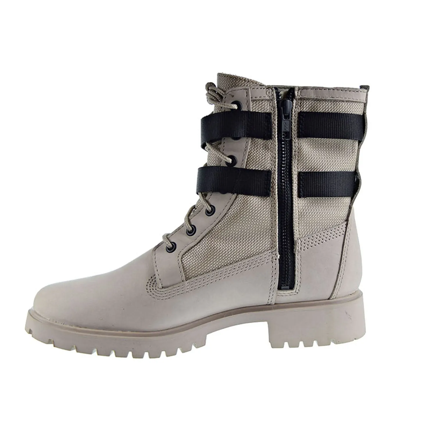 No Lace Waterproof Shoes Timberland Jayne Wp Double Buckle Women's Boot Light Taupe Nubuck