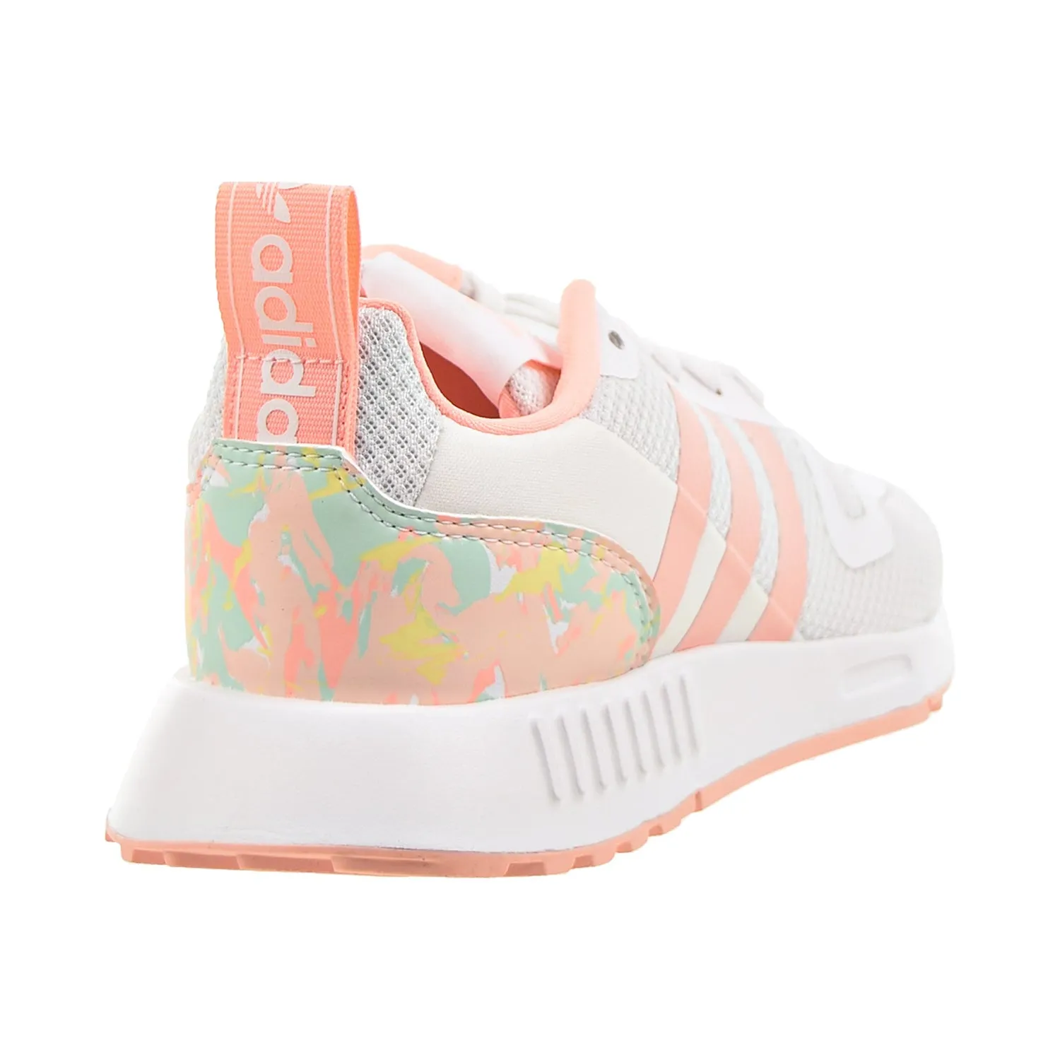 Adidas Multix Big Kids' Shoes Cloud White-Halo Mint-Haze Coral Flyknit Racer Running Shoes