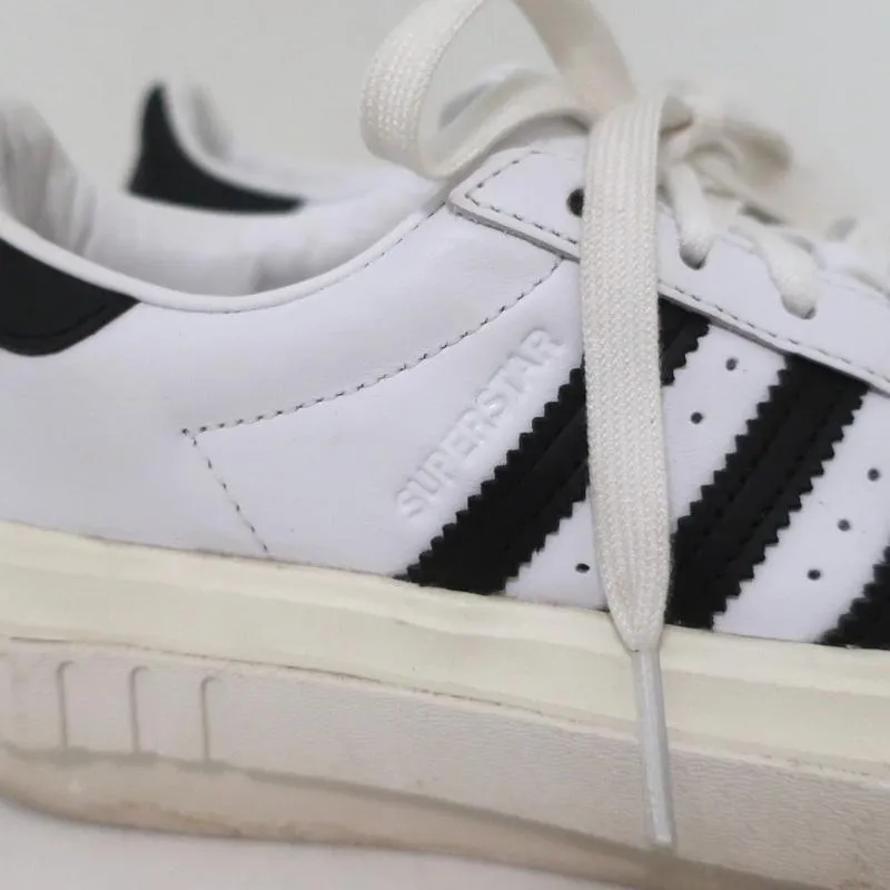 Adidas Platform Sneakers White Leather Size 6 Adidas 88 Wrestling Shoes