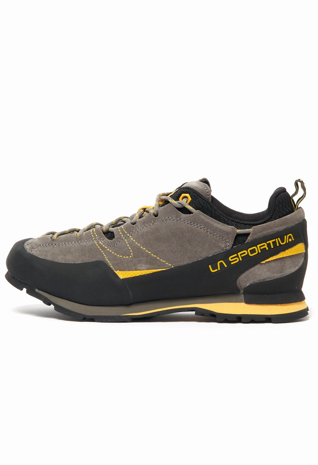 New Scarpa Climbing Shoes 2019 La Sportiva Boulder X Men's Shoes - Grey / Yellow