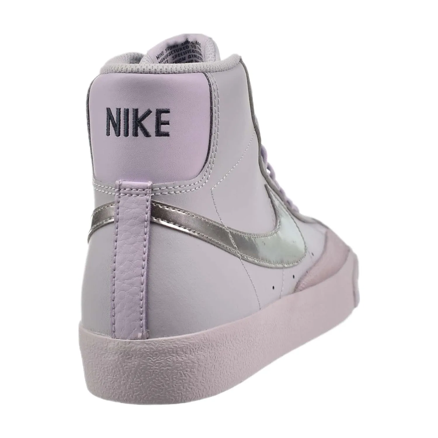 Nike Blazer Mid '77 (GS) Big Kids' Shoes Pure Platinum-Metallic Silver Asics Gel Foam Shoes