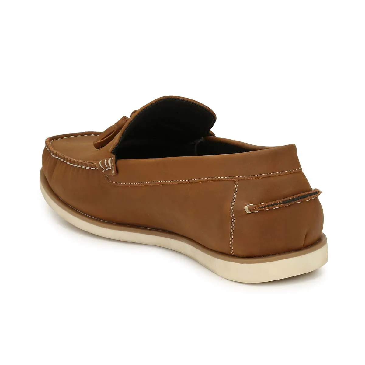 San Frissco Tan Casual Tassel Driving Shoe For Men Sandals La Source