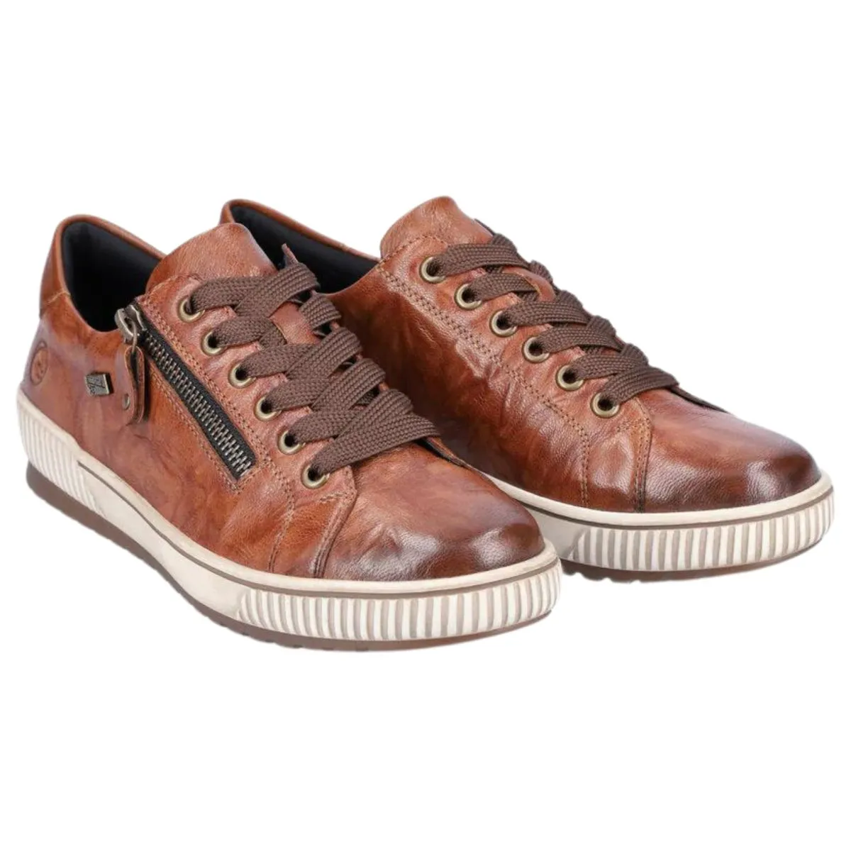 Women Golf Shoes Waterproof Rieker Women's D0700-22 Maditta Brown Waterproof