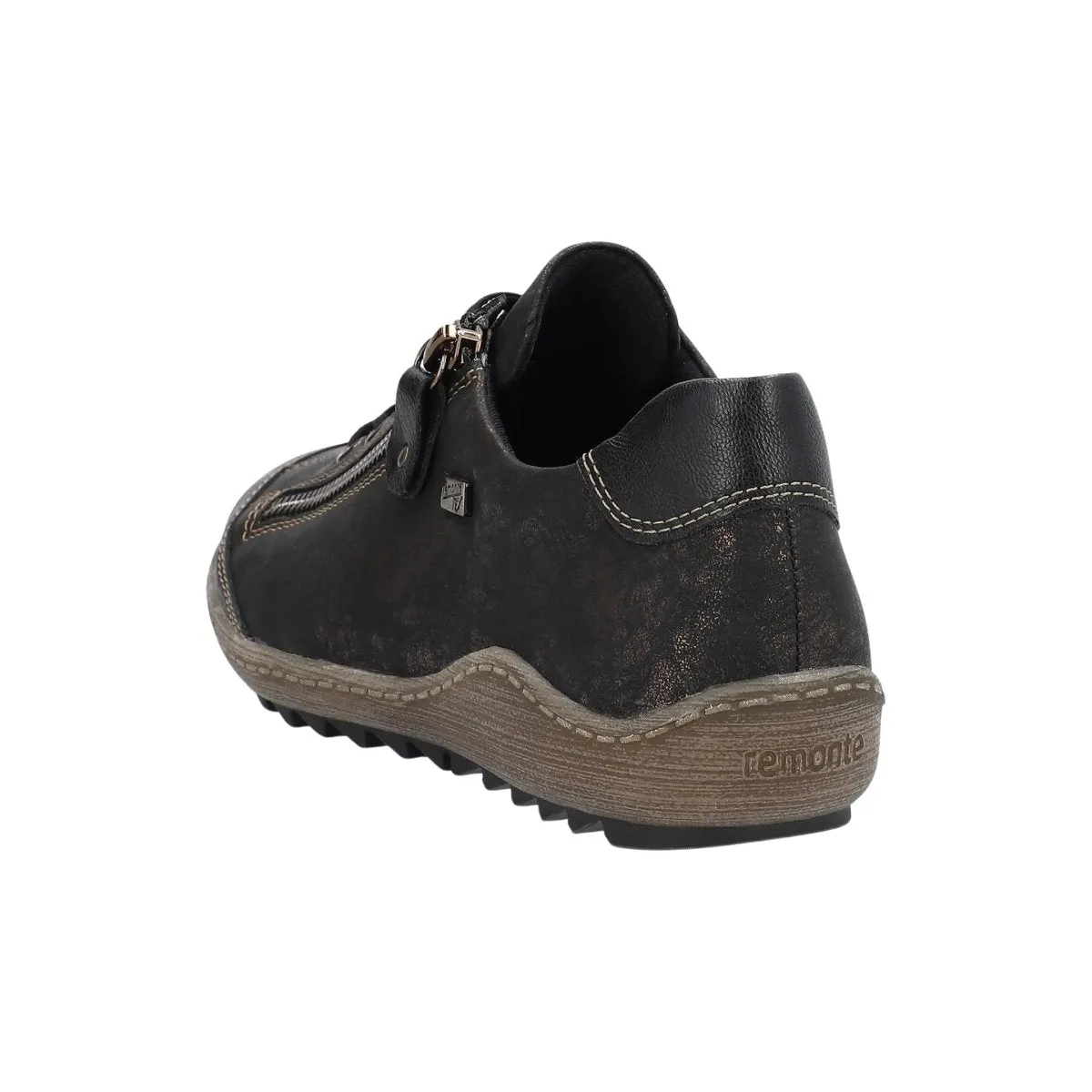 Waterproof Athletic Shoes Rieker Women's R1402-07 Black/Antique