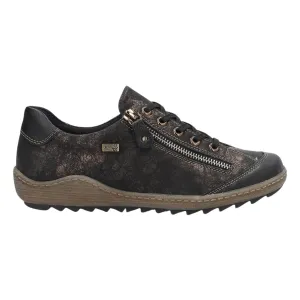 Rieker Women's R1402-07 Black/Antique Waterproof Spray Philippines