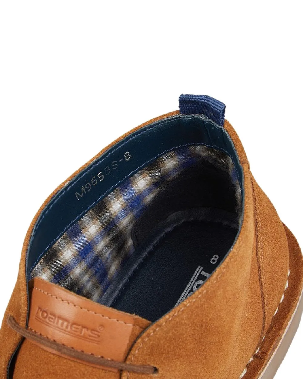 Fur Dress Boots Roamers Mens 2 Eyelet Real Suede Desert Boots