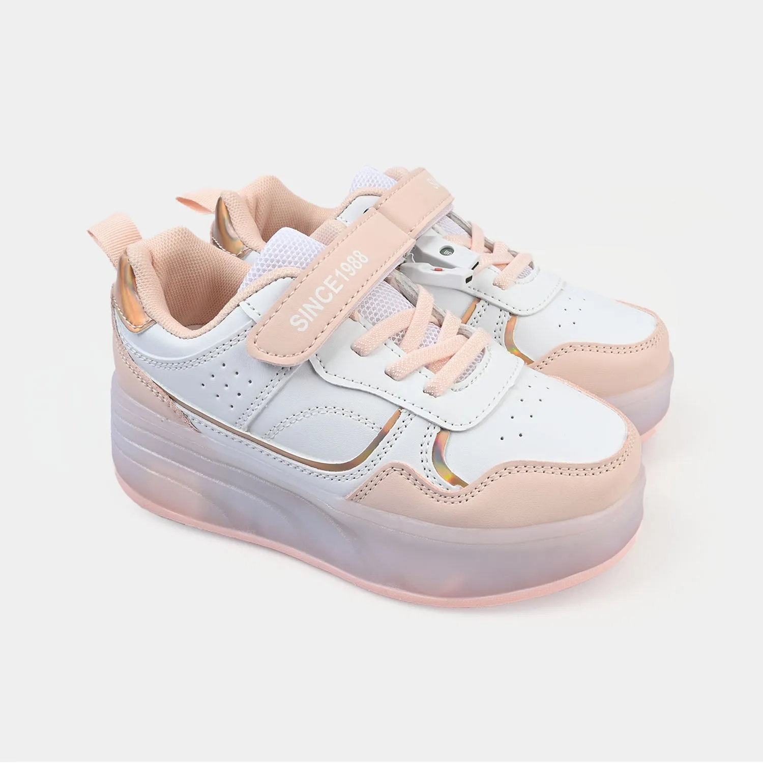 Roller Skate Walking Shoes With Four-wheel & Multi Lights Graffiti Skate