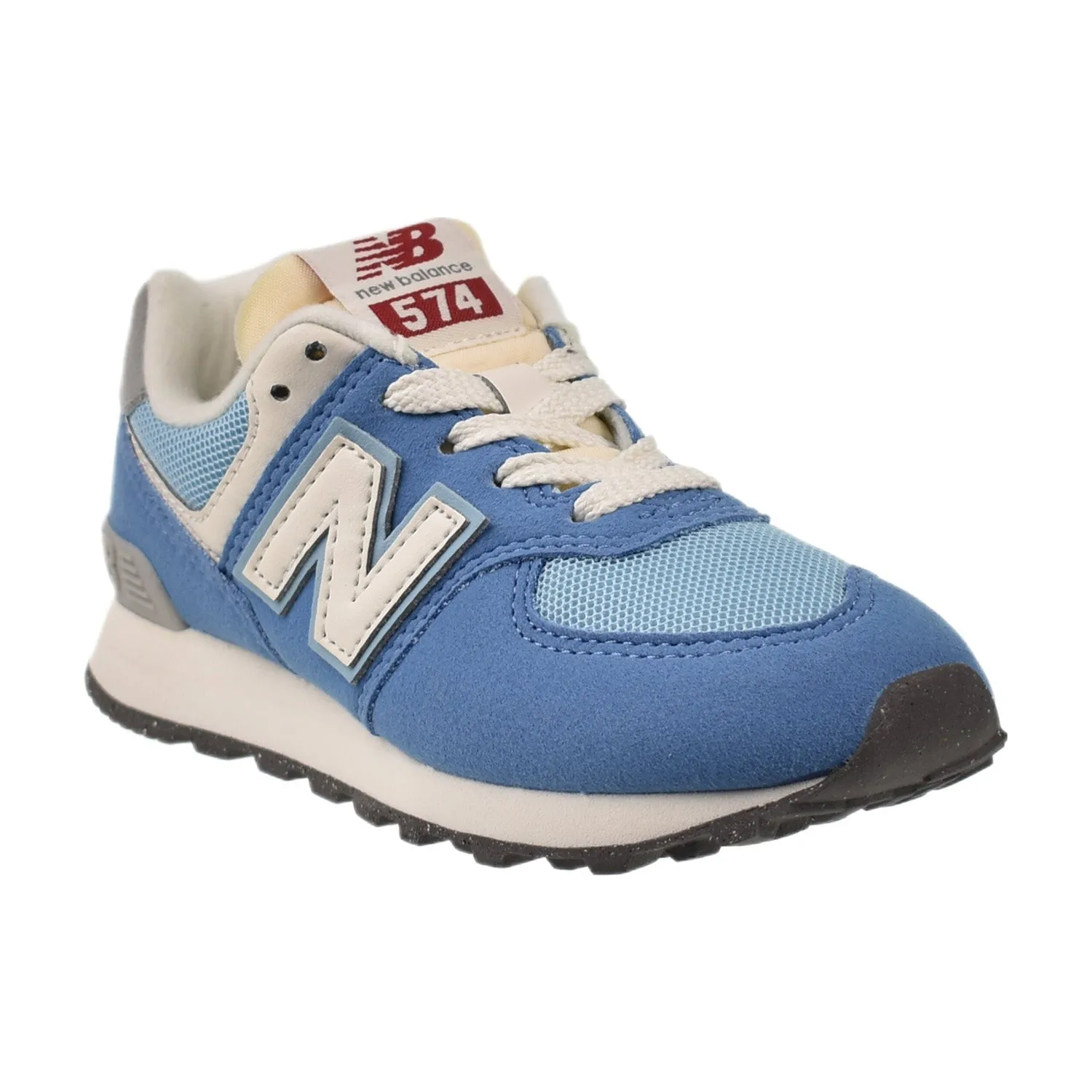 Turf Running Shoes New Balance 574 Little Kids' Shoes Blue-White