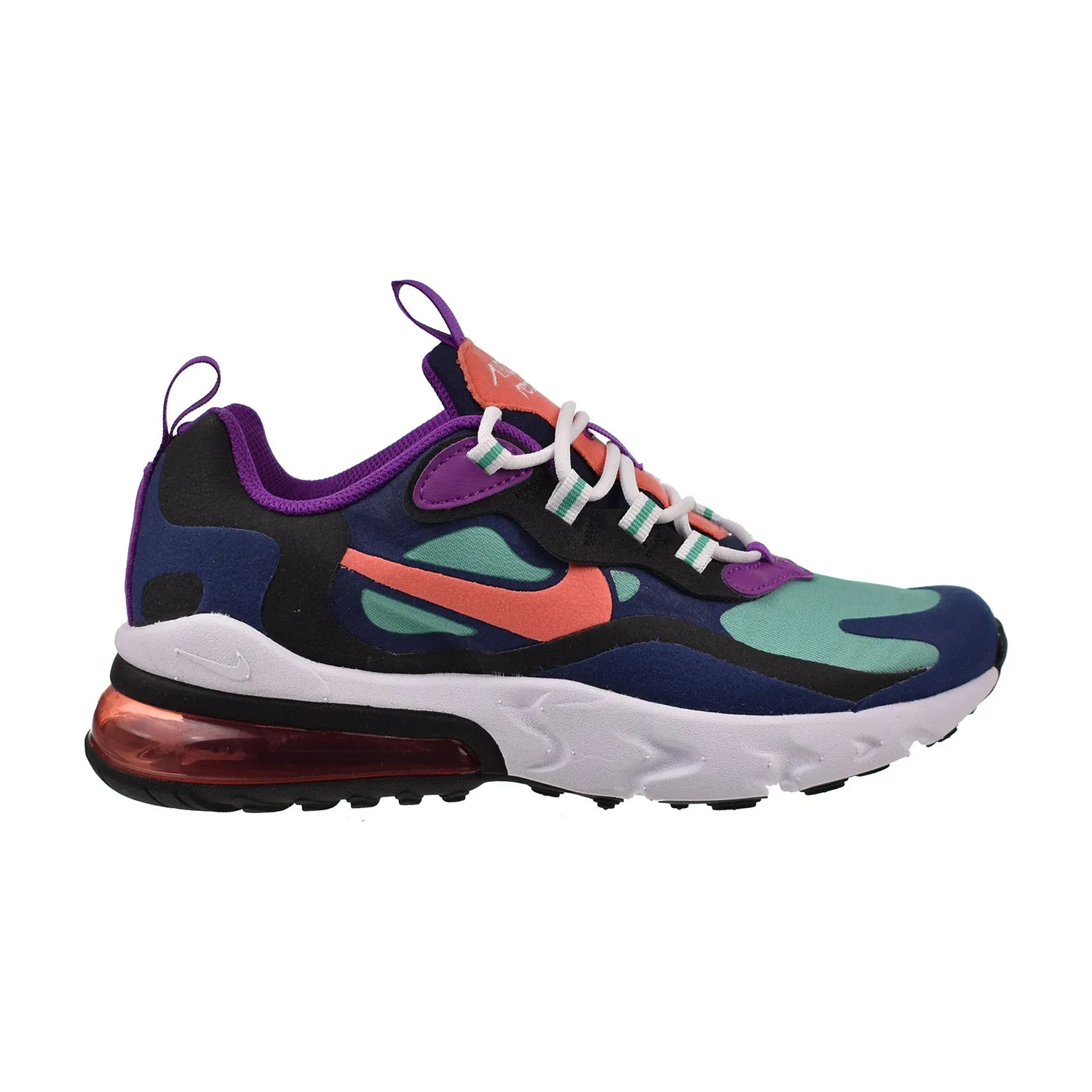 Nike Air Max 270 React (GS) Big Kids' Shoes React Blue Void-Magic Ember Free Rn 2018 Running Shoes