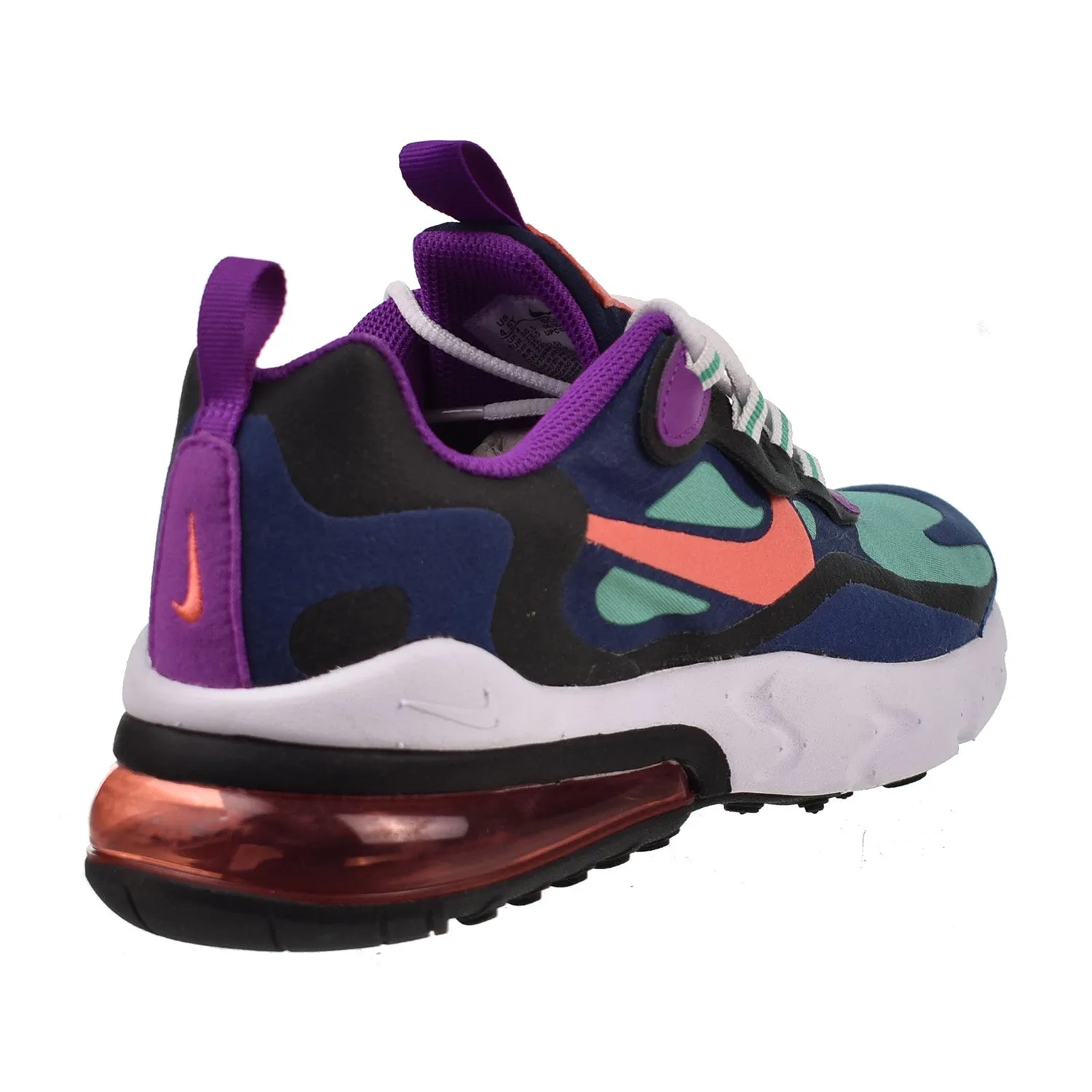 Nike Air Max 270 React (GS) Big Kids' Shoes React Blue Void-Magic Ember Running Shoe Comparison Tool