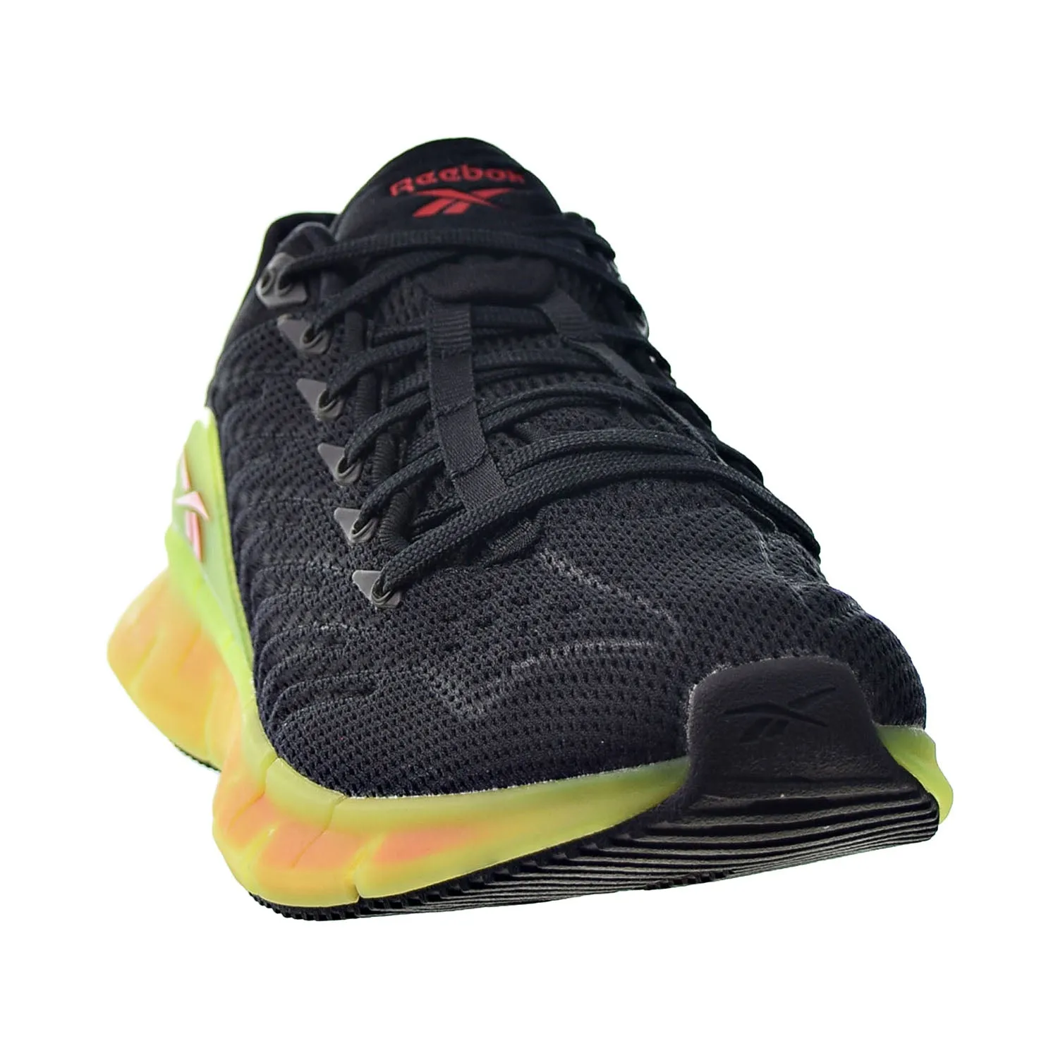 Running Shoes 2024 Reebok Zig Kinetica Big Kids' Running Shoes Black-Solar Yellow-Excellent Red