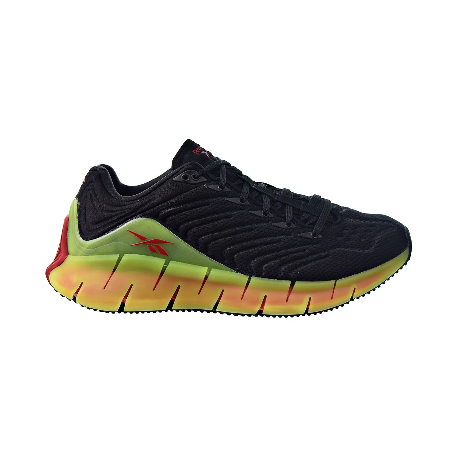 Best Running.shoes Reebok Zig Kinetica Big Kids' Running Shoes Black-Solar Yellow-Excellent Red