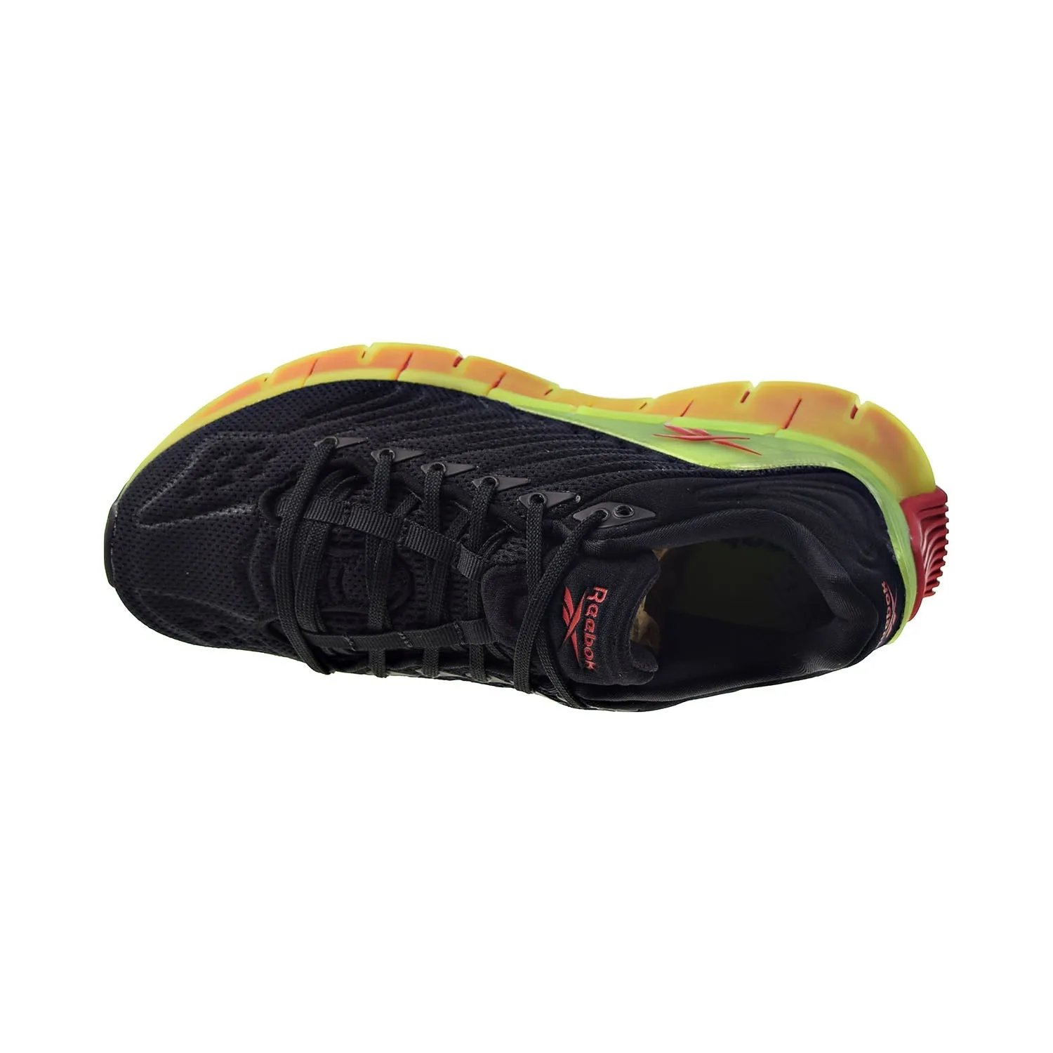 Reebok Zig Kinetica Big Kids' Running Shoes Black-Solar Yellow-Excellent Red Running On Treadmill Shoes