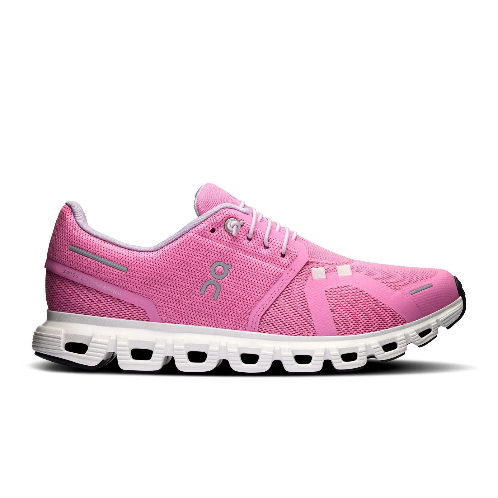 On Running Cloud 6 Running Shoe (Women) - Raspberry/White Running Shoes With Support