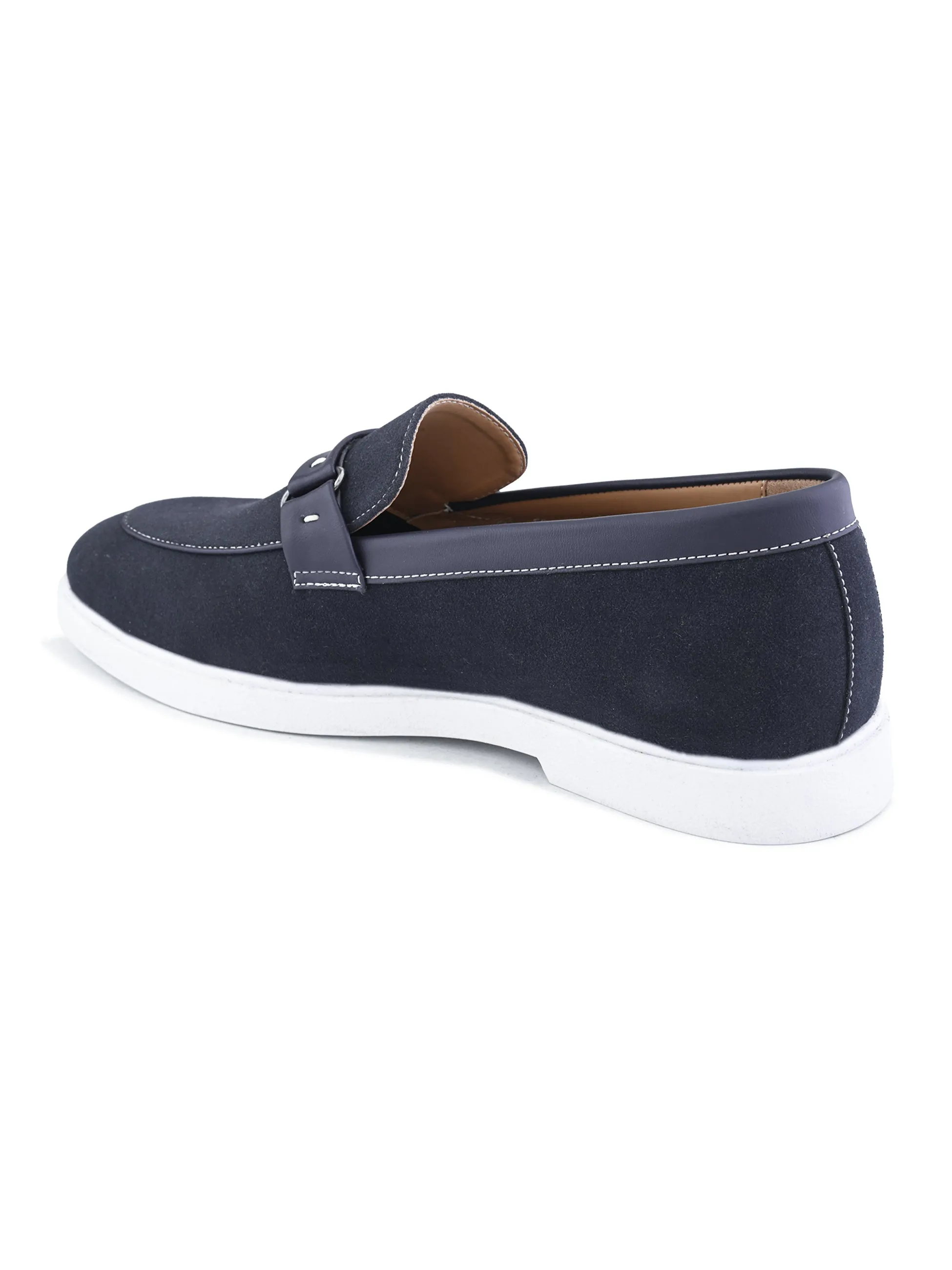 Formal Shoes With Casual Clothes SAN FRISSCO Men Blue Casual Slip-On Shoes