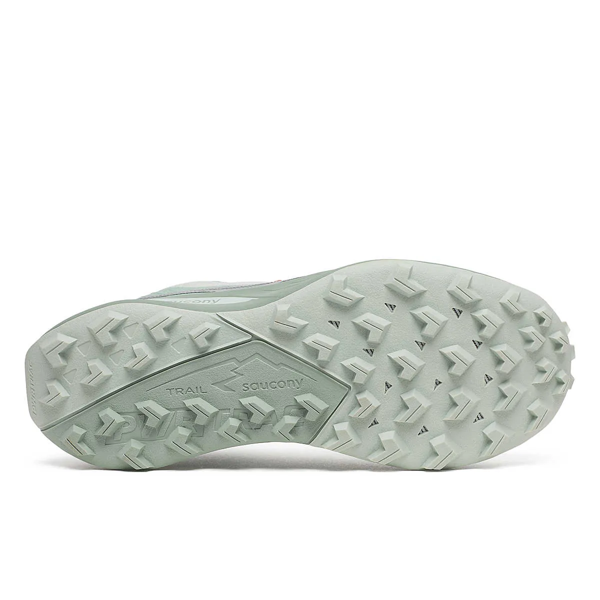 Saucony Women's Peregrine 15 (Mist/Aloe) Best Trail Winter Running Shoes