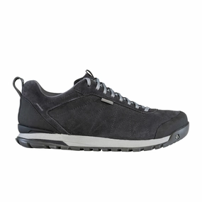 Oboz Bozeman Low Leather Lace Up Trail Shoe (Men) - Black Sea Price Sport Hiking Shoes