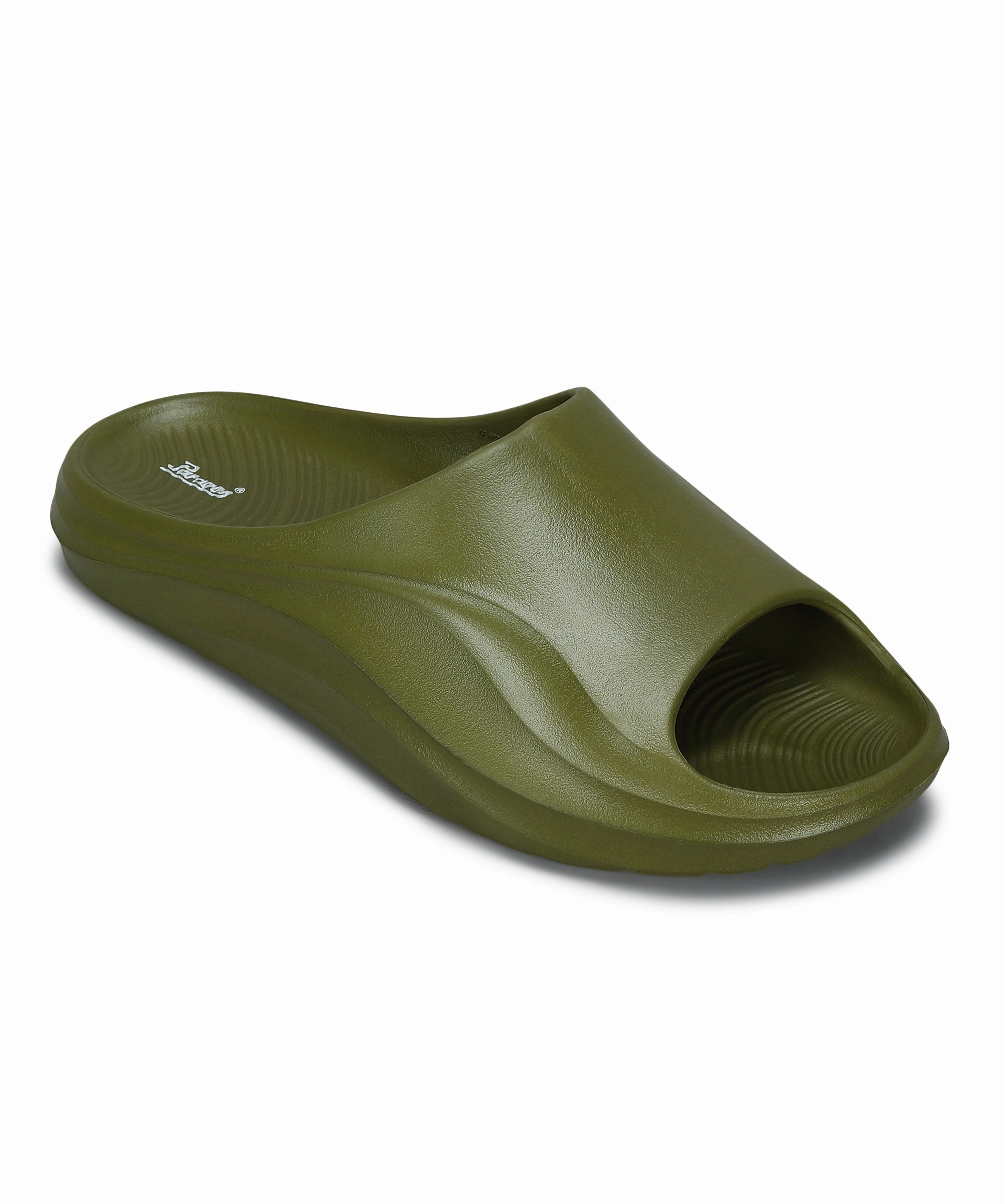 Photo Of Flip Flops Paragon EVK10926G Men's Waterproof Green Sliders with Comfortable Sole