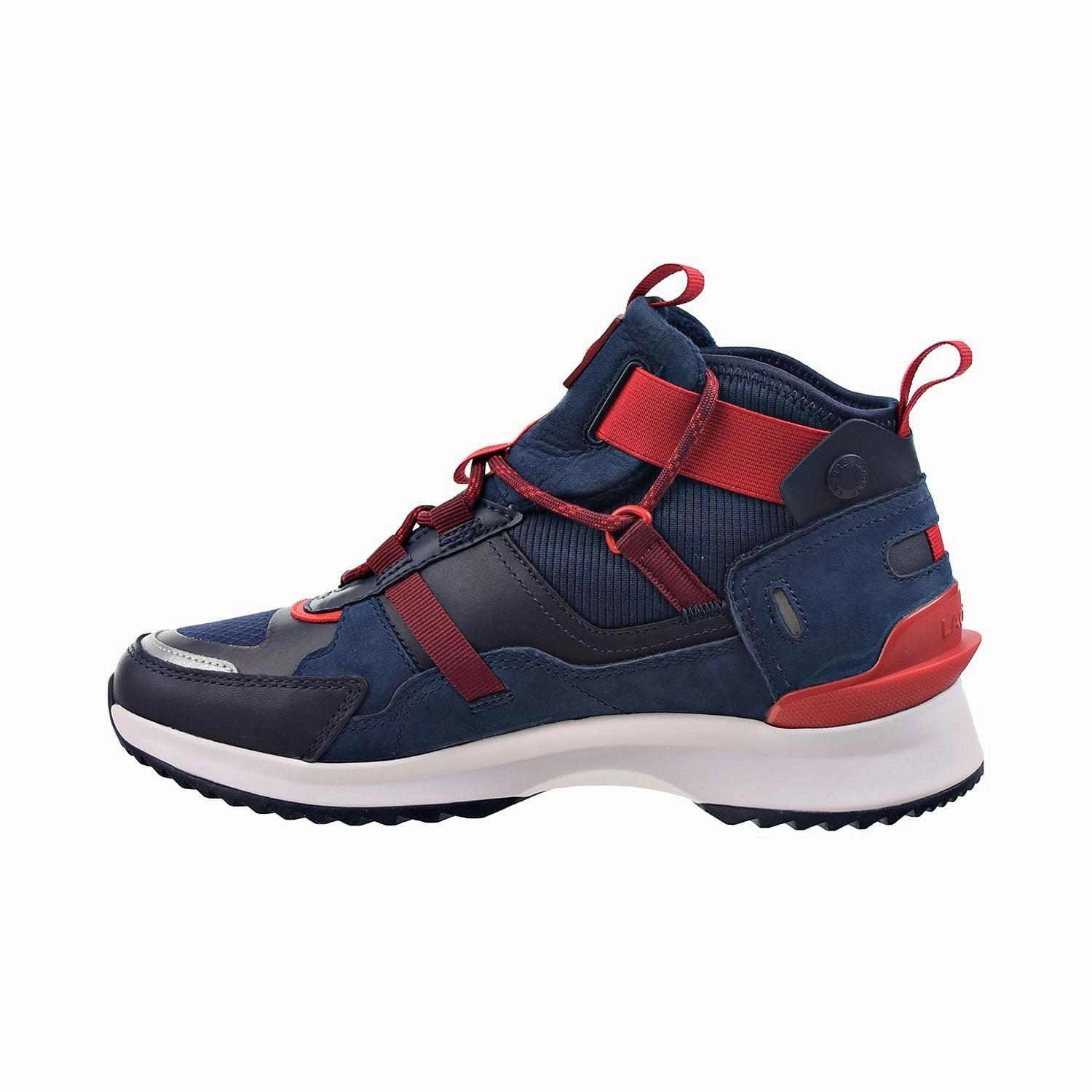 Lacoste Run Breaker 0521 1 SMA Men's Shoes Navy Blue-Rouge Mountain Gear Hiking Shoes