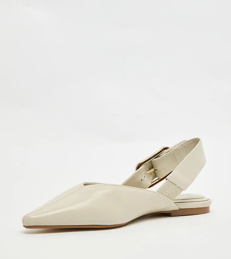 SIANNA BONE LEATHER HEELS Flat Feet And Minimalist Shoes