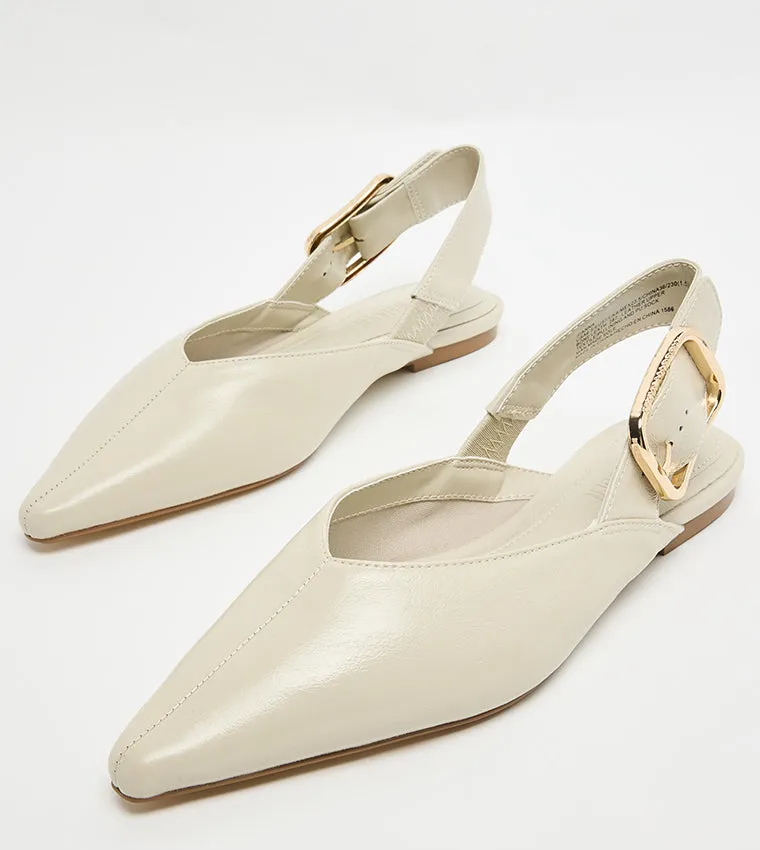 Workout Shoes For Wide Flat Feet SIANNA BONE LEATHER HEELS