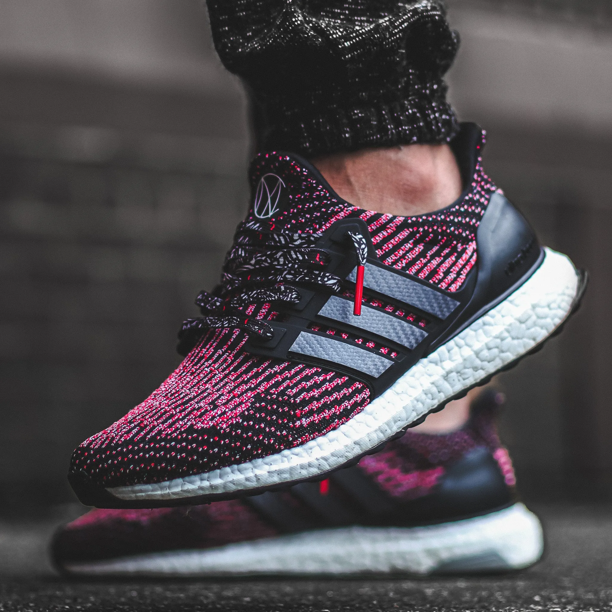 Silver Carbon Fiber Stripes for Ultra Boost Barefoot Adidas Shoes