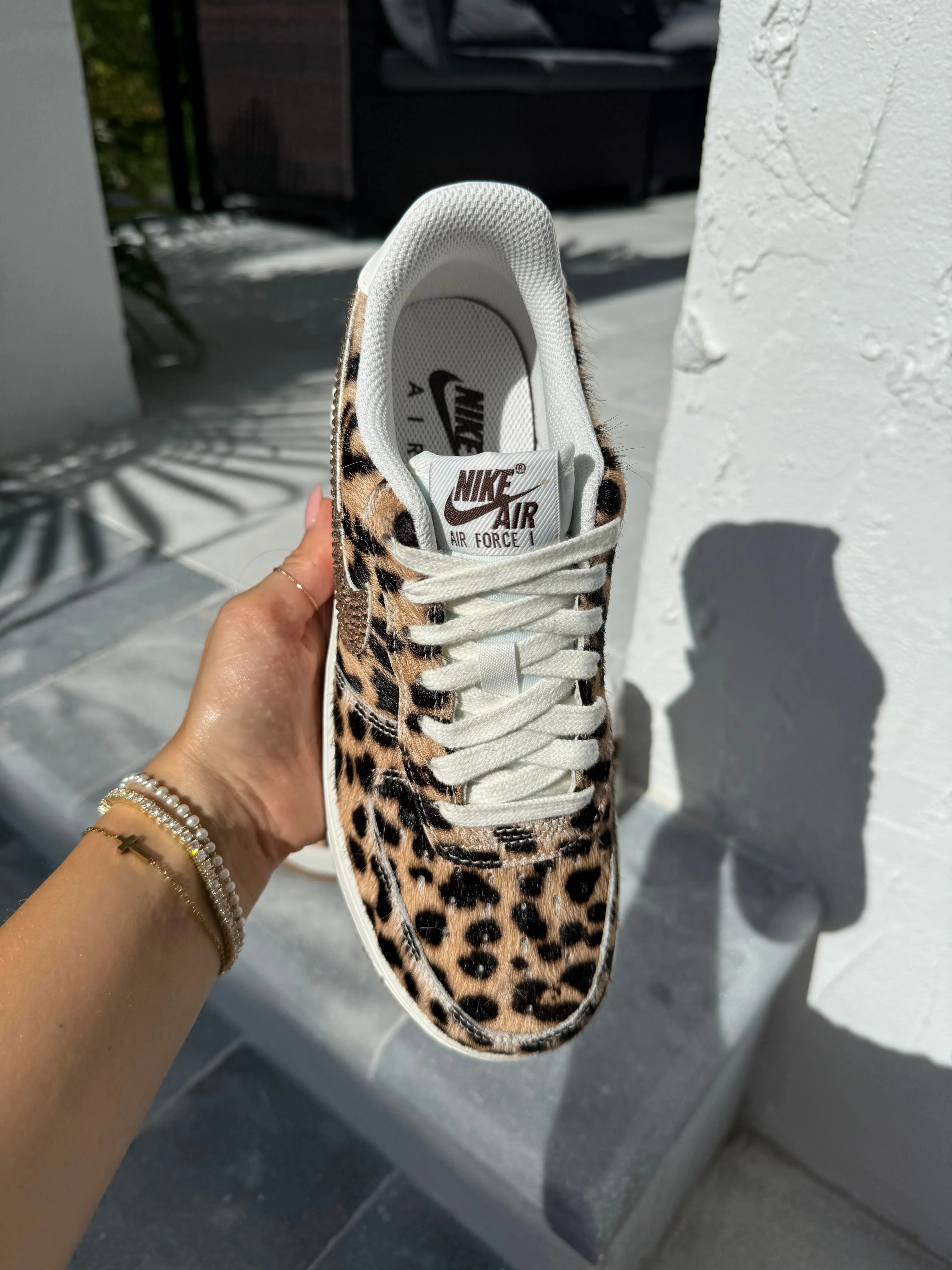 Adidas Shoes The Brand With The 3 Stripes SIZE 6 Special Edition Leopard Swarovski Womens Nike Air Force One