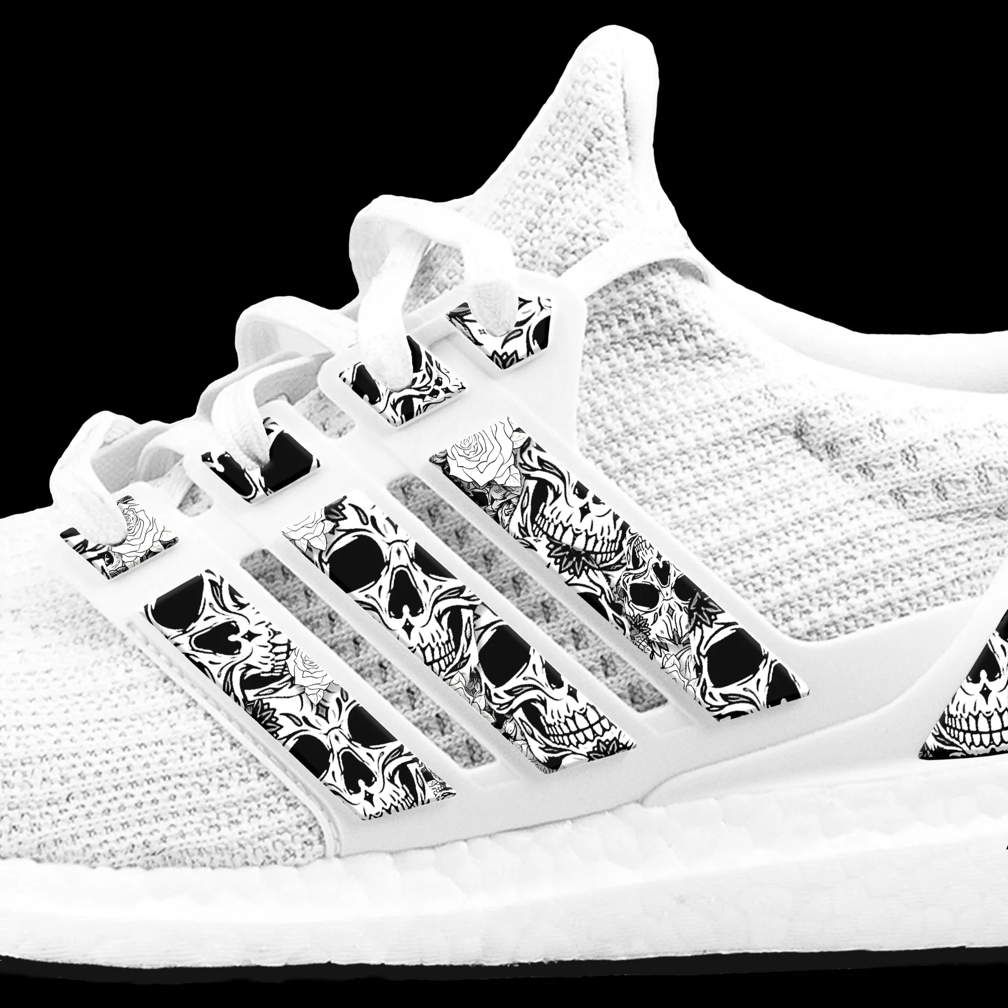 Adidas Wrestling Shoe Skulls & Roses Stripes for Ultra Boost