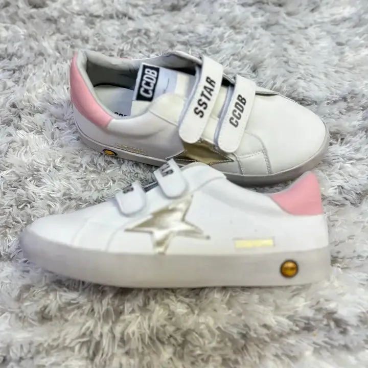 White velcro sneaker with gold star and pink detail Louis Vuitton Archlight Sneakers