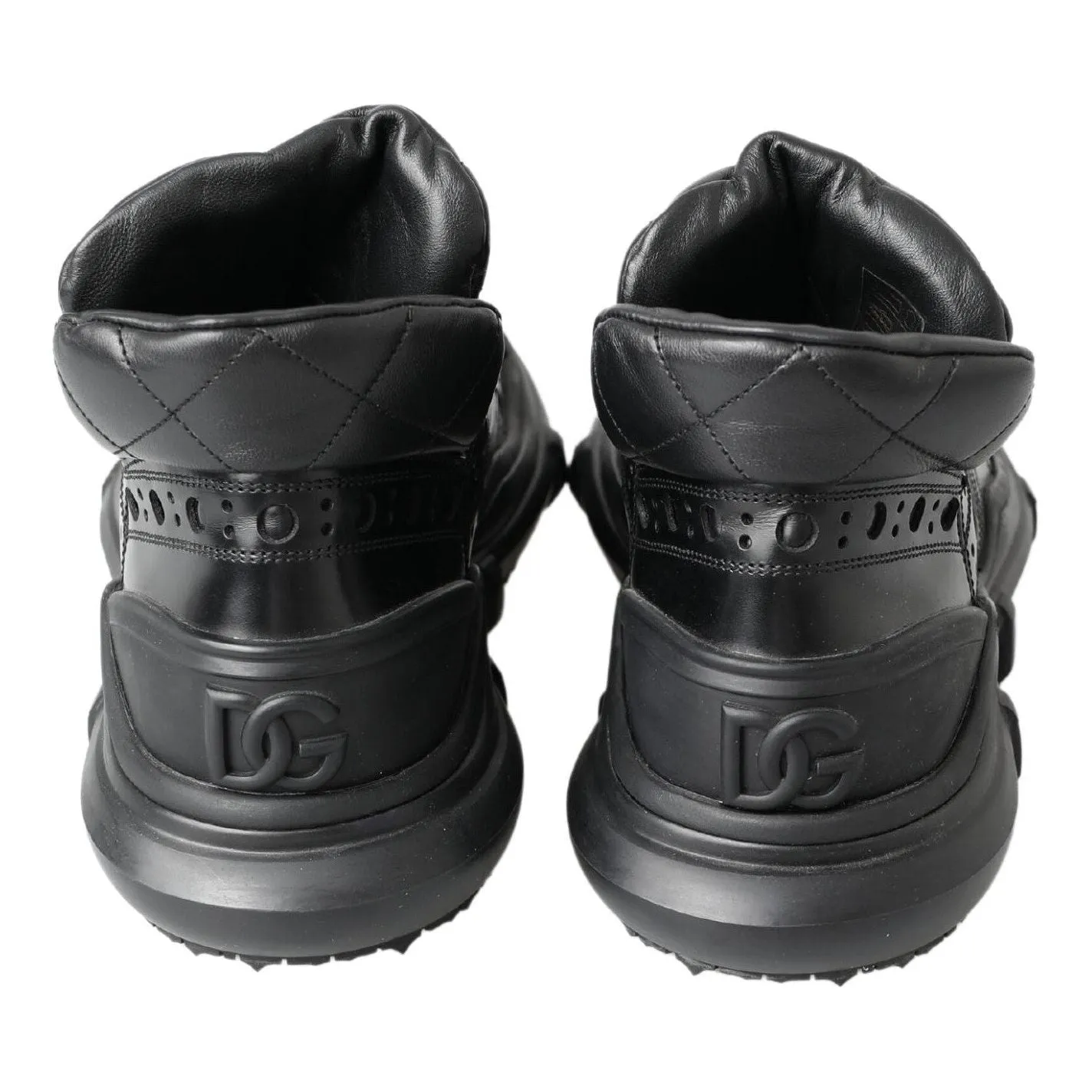 Hobnailed Boots Dolce & Gabbana Black Leather Ankle Casual Boots