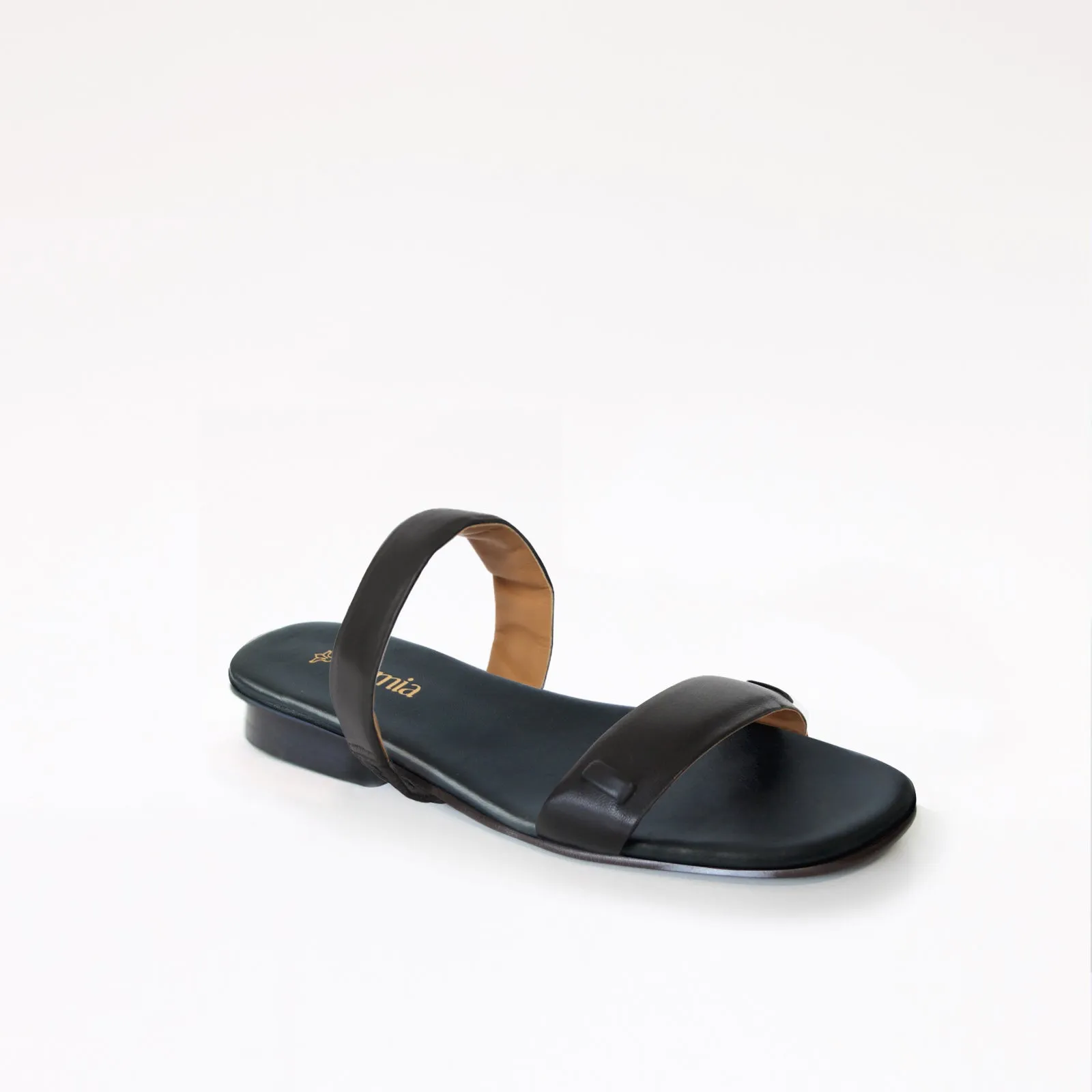 Black Swap Sandal Middle Cushion Best Shoes For Narrow Flat Feet