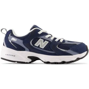 New Balance 530 Kids Bungee Lace Pre Nb Navy Women Chunky Sneakers