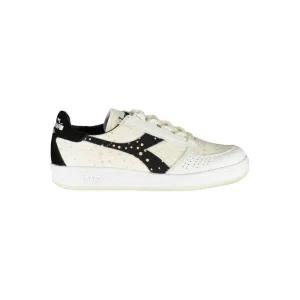 Diadora White Leather Women Sneaker Sneakers With Wedge Heels