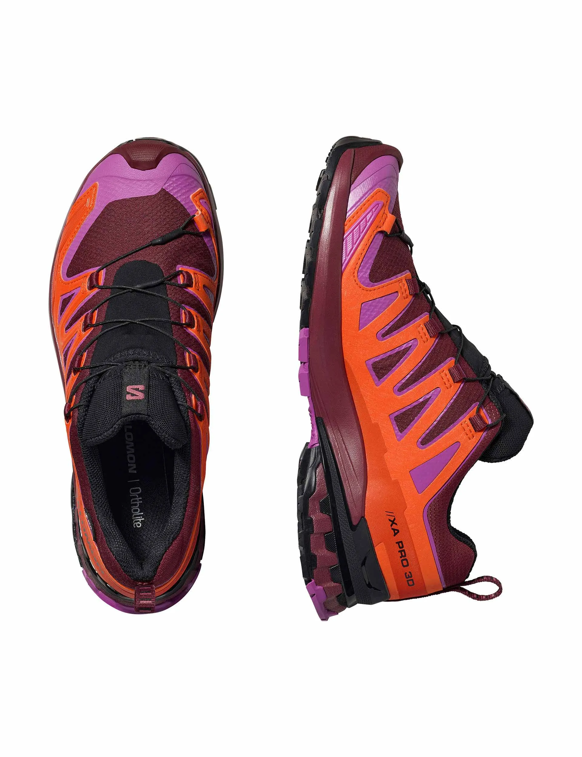 Trail Running Shoes Pavement XA Pro 3D V9 Gore-Tex - Tawny Port/Red Orange/Willowherb