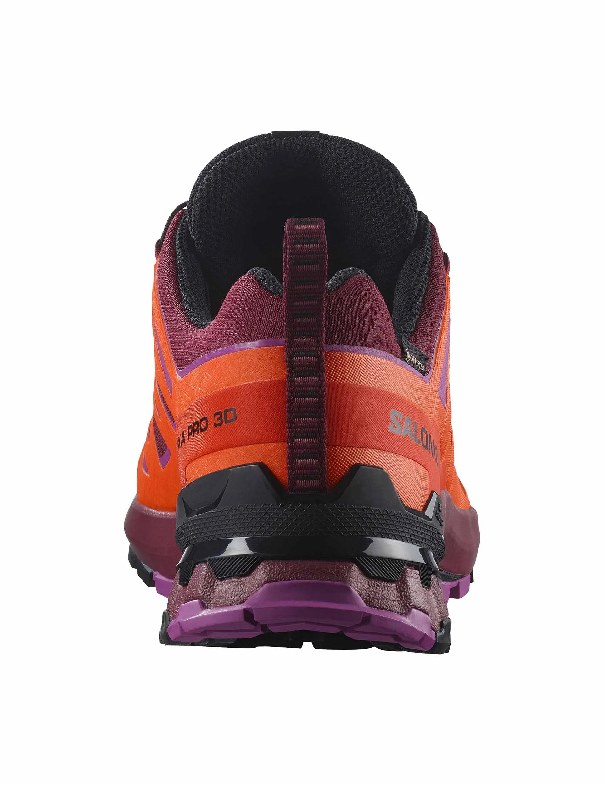 Trail Running Shoe Vs Road Running Shoe XA Pro 3D V9 Gore-Tex - Tawny Port/Red Orange/Willowherb