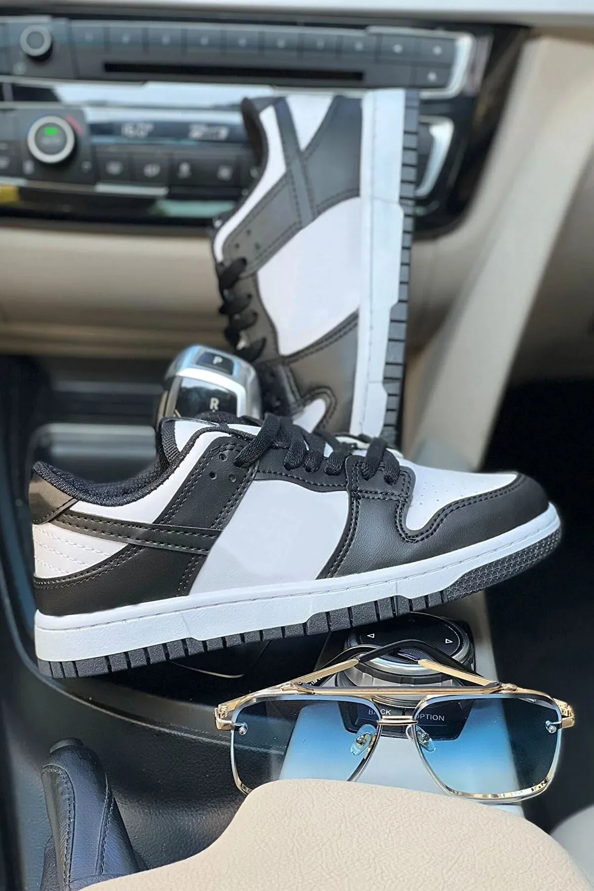 Aleynashoes Women's Black White Sports Shoes Sports Sneakers